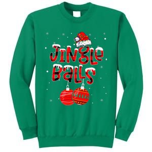 Funny Jingle Balls Tinsel Tits Matching Christmas Couples Sweatshirt