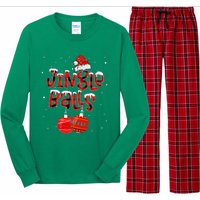 Funny Jingle Balls Tinsel Tits Matching Christmas Couples Long Sleeve Pajama Set