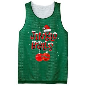 Funny Jingle Balls Tinsel Tits Matching Christmas Couples Mesh Reversible Basketball Jersey Tank