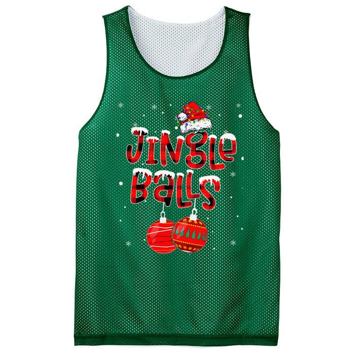 Funny Jingle Balls Tinsel Tits Matching Christmas Couples Mesh Reversible Basketball Jersey Tank