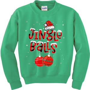 Funny Jingle Balls Tinsel Tits Matching Christmas Couples Kids Sweatshirt