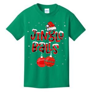 Funny Jingle Balls Tinsel Tits Matching Christmas Couples Kids T-Shirt