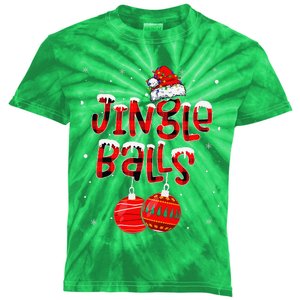 Funny Jingle Balls Tinsel Tits Matching Christmas Couples Kids Tie-Dye T-Shirt