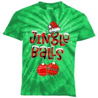 Funny Jingle Balls Tinsel Tits Matching Christmas Couples Kids Tie-Dye T-Shirt