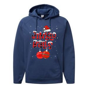 Funny Jingle Balls Tinsel Tits Matching Christmas Couples Performance Fleece Hoodie