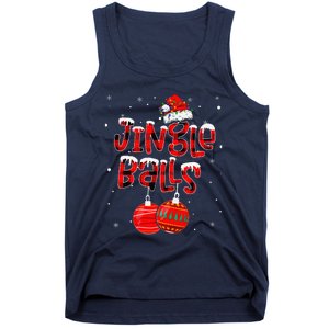 Funny Jingle Balls Tinsel Tits Matching Christmas Couples Tank Top