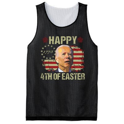 Fun Joe Biden 4th Of July Happy 4th Of Easter Us Flag Mesh Reversible Basketball Jersey Tank