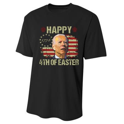 Fun Joe Biden 4th Of July Happy 4th Of Easter Us Flag Performance Sprint T-Shirt