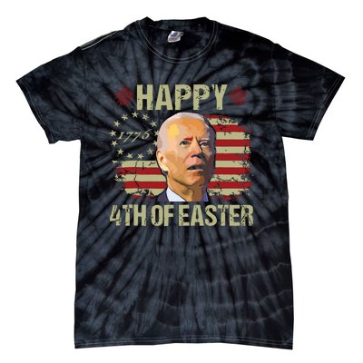 Fun Joe Biden 4th Of July Happy 4th Of Easter Us Flag Tie-Dye T-Shirt