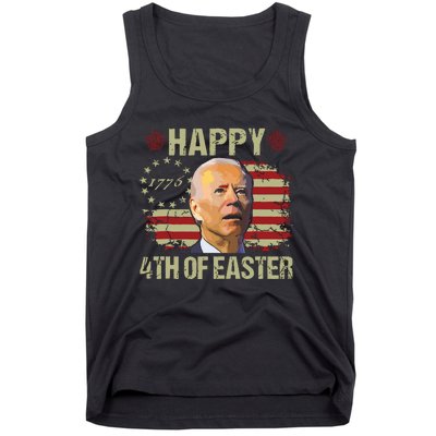 Fun Joe Biden 4th Of July Happy 4th Of Easter Us Flag Tank Top