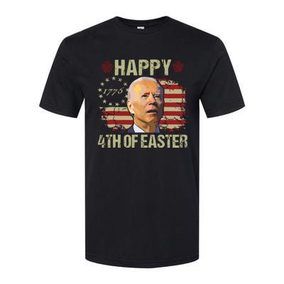 Fun Joe Biden 4th Of July Happy 4th Of Easter Us Flag Softstyle CVC T-Shirt