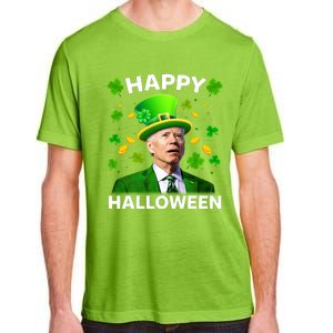 Funny Joe Biden St Patricks Day Happy Halloween Adult ChromaSoft Performance T-Shirt