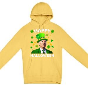 Funny Joe Biden St Patricks Day Happy Halloween Premium Pullover Hoodie