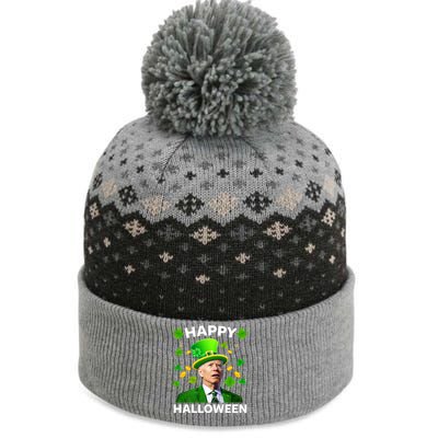 Funny Joe Biden St Patricks Day Happy Halloween The Baniff Cuffed Pom Beanie