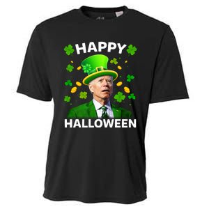 Funny Joe Biden St Patricks Day Happy Halloween Cooling Performance Crew T-Shirt