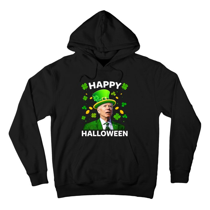 Funny Joe Biden St Patricks Day Happy Halloween Hoodie