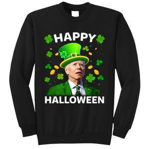 Funny Joe Biden St Patricks Day Happy Halloween Sweatshirt