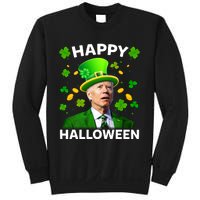 Funny Joe Biden St Patricks Day Happy Halloween Sweatshirt