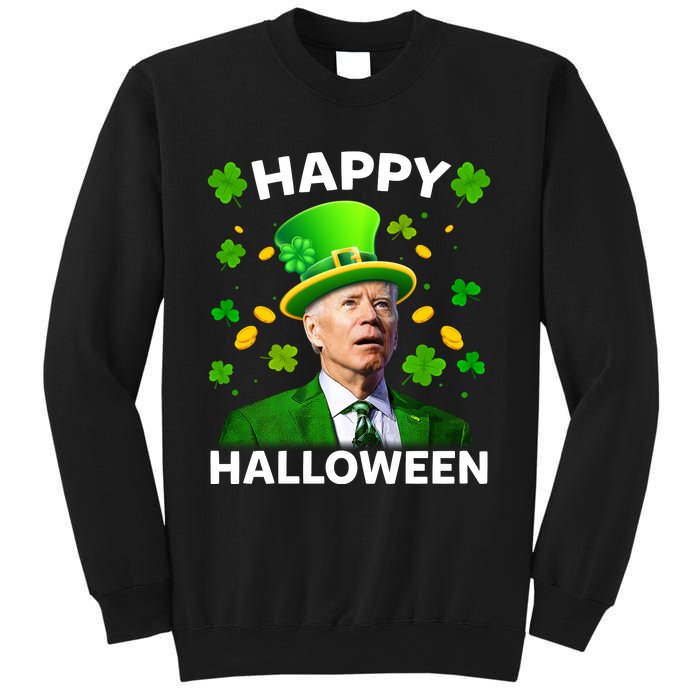 Funny Joe Biden St Patricks Day Happy Halloween Sweatshirt