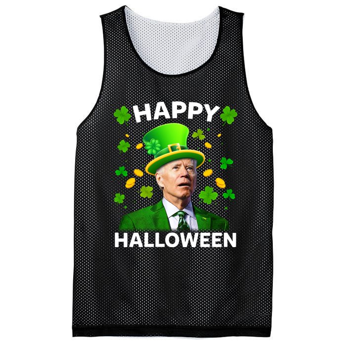 Funny Joe Biden St Patricks Day Happy Halloween Mesh Reversible Basketball Jersey Tank