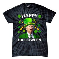 Funny Joe Biden St Patricks Day Happy Halloween Tie-Dye T-Shirt