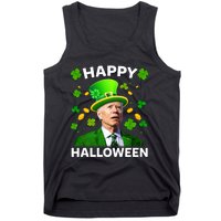 Funny Joe Biden St Patricks Day Happy Halloween Tank Top