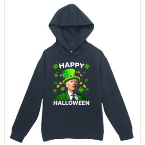 Funny Joe Biden St Patricks Day Happy Halloween Urban Pullover Hoodie