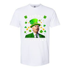 Funny Joe Biden St Patricks Day Happy Halloween Softstyle CVC T-Shirt