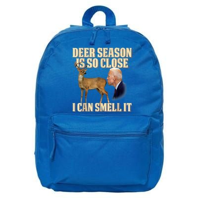 Funny Joe Biden Deer Season Is So Close I Can Smell It 16 in Basic Backpack