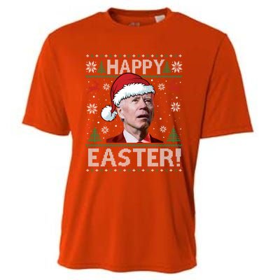 Funny Joe Biden Christmas Happy Easter Ugly Sweater Xmas Great Gift Cooling Performance Crew T-Shirt