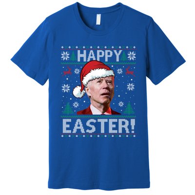 Funny Joe Biden Christmas Happy Easter Ugly Sweater Xmas Great Gift Premium T-Shirt