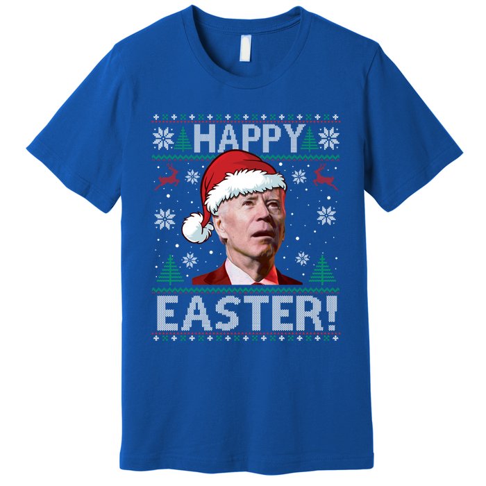 Funny Joe Biden Christmas Happy Easter Ugly Sweater Xmas Great Gift Premium T-Shirt