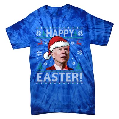 Funny Joe Biden Christmas Happy Easter Ugly Sweater Xmas Great Gift Tie-Dye T-Shirt