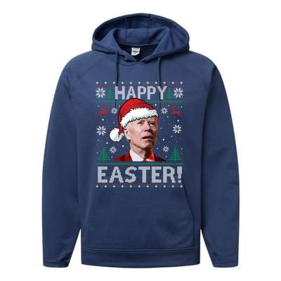 Funny Joe Biden Christmas Happy Easter Ugly Sweater Xmas Great Gift Performance Fleece Hoodie