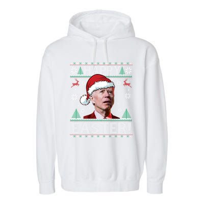 Funny Joe Biden Christmas Happy Easter Ugly Sweater Xmas Great Gift Garment-Dyed Fleece Hoodie