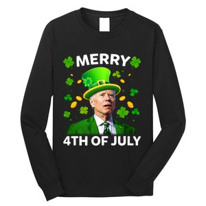 Funny Joe Biden St Patricks Day Merry 4th Of July Long Sleeve Shirt