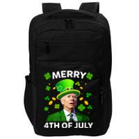 Funny Joe Biden St Patricks Day Merry 4th Of July Impact Tech Backpack