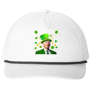 Funny Joe Biden St Patricks Day Merry 4th Of July Snapback Five-Panel Rope Hat