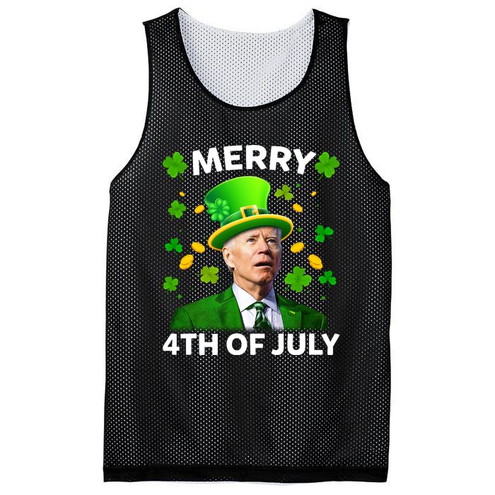 Funny Joe Biden St Patricks Day Merry 4th Of July Mesh Reversible Basketball Jersey Tank