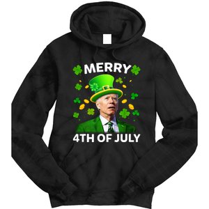 Funny Joe Biden St Patricks Day Merry 4th Of July Tie Dye Hoodie