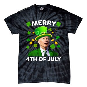 Funny Joe Biden St Patricks Day Merry 4th Of July Tie-Dye T-Shirt