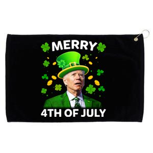 Funny Joe Biden St Patricks Day Merry 4th Of July Grommeted Golf Towel