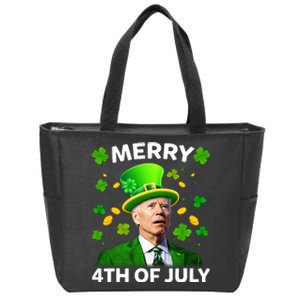 Funny Joe Biden St Patricks Day Merry 4th Of July Zip Tote Bag