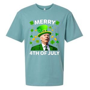 Funny Joe Biden St Patricks Day Merry 4th Of July Sueded Cloud Jersey T-Shirt