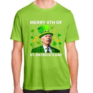 Funny Joe Biden St Patricks Day Merry 4th Of St Patrick's Day Adult ChromaSoft Performance T-Shirt