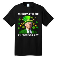 Funny Joe Biden St Patricks Day Merry 4th Of St Patrick's Day Tall T-Shirt