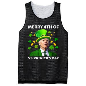 Funny Joe Biden St Patricks Day Merry 4th Of St Patrick's Day Mesh Reversible Basketball Jersey Tank