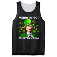 Funny Joe Biden St Patricks Day Merry 4th Of St Patrick's Day Mesh Reversible Basketball Jersey Tank