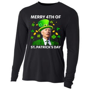 Funny Joe Biden St Patricks Day Merry 4th Of St Patrick's Day Cooling Performance Long Sleeve Crew