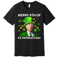 Funny Joe Biden St Patricks Day Merry 4th Of St Patrick's Day Premium T-Shirt